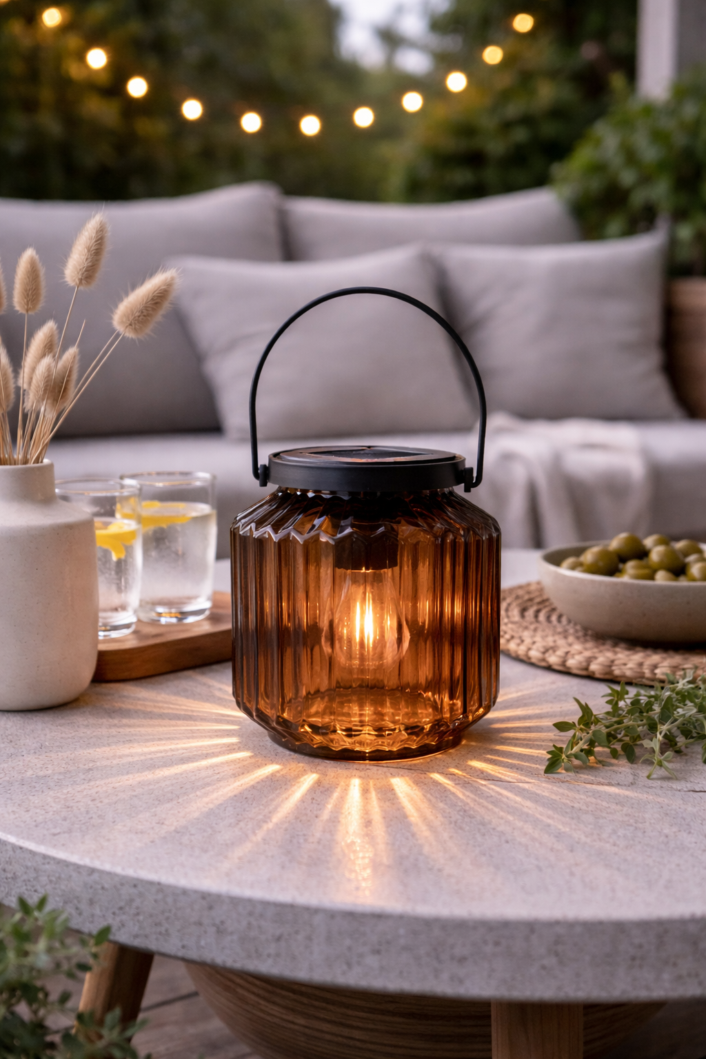 Lantaarn op zonne-energie – Wilma Beige