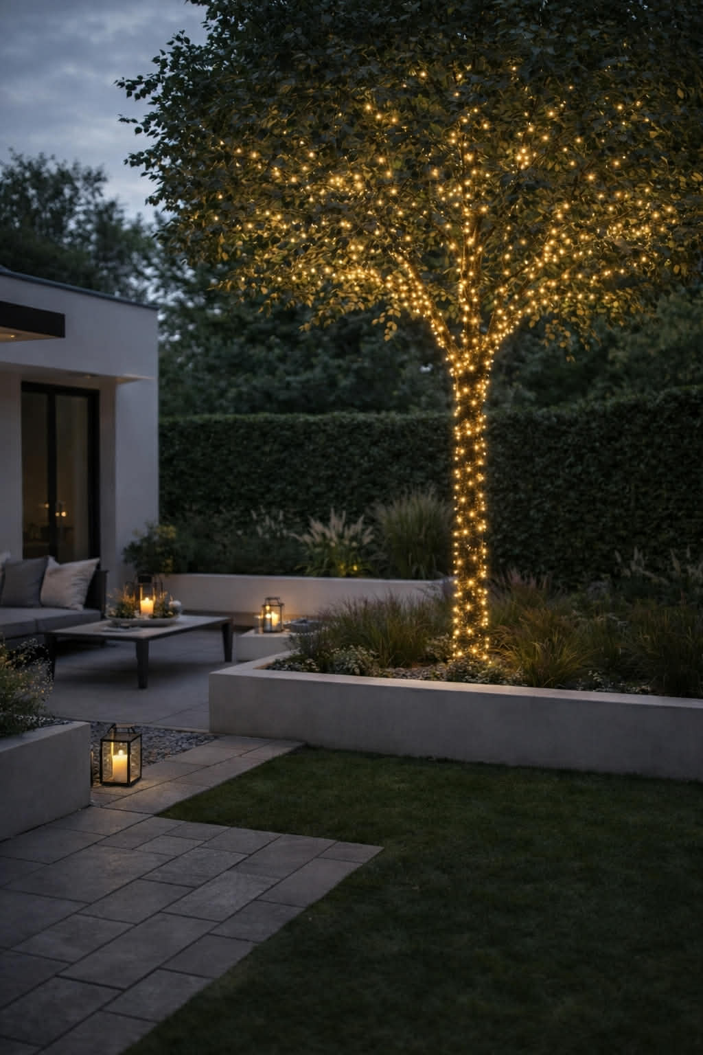 Lichtslinger met zonnepanelen en USB - 480 led lampjes