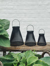 Lantaarn met zonnecellen - GARDEN BLACK 14cm