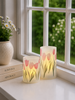 Tulpen kandelaars met led licht - 2 st.