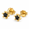 Oorstekers GIA Black - Sterling zilver