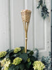 Fakkel met muggenkaars - Citronella 76cm - Set van 2 stuks