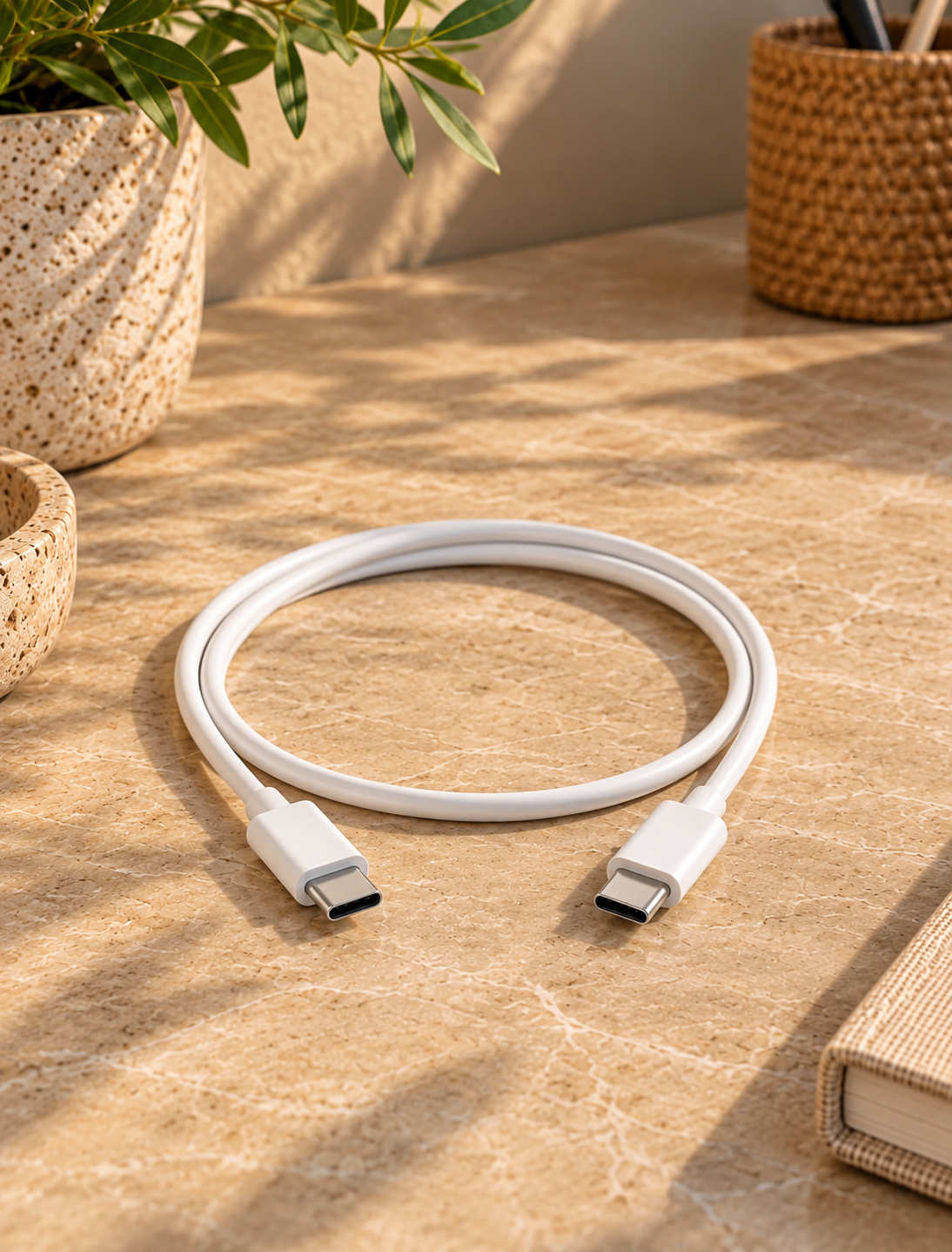 Oplaadkabel USB-C naar USB-C - 1 m wit