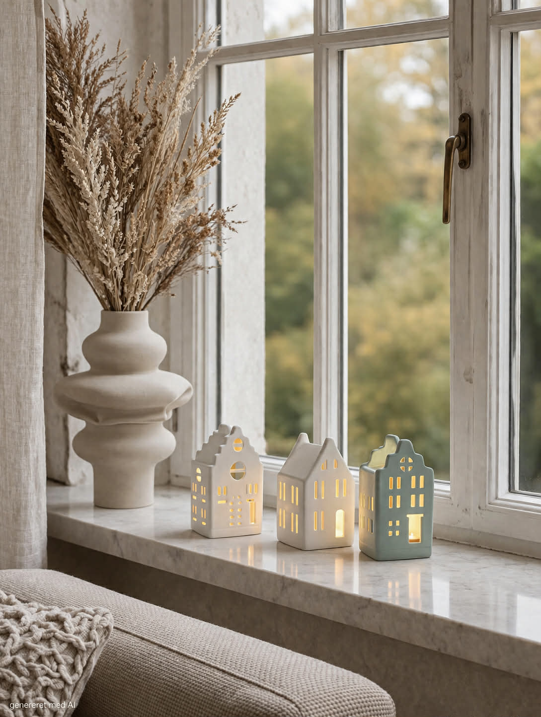 Licht huisjes met led  - Set met 3 huisjes