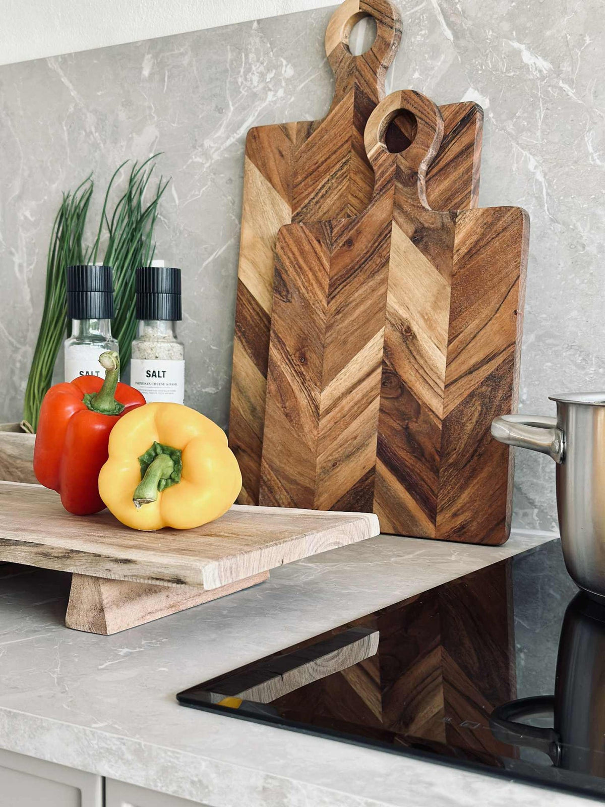 Serveerplank met poten - 40cm.