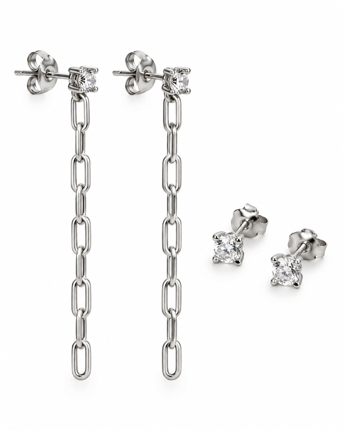 Mixdoos met 4 oorbellen - Jessica sterlingzilver