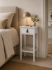 Tafel met lade en plank - Wit