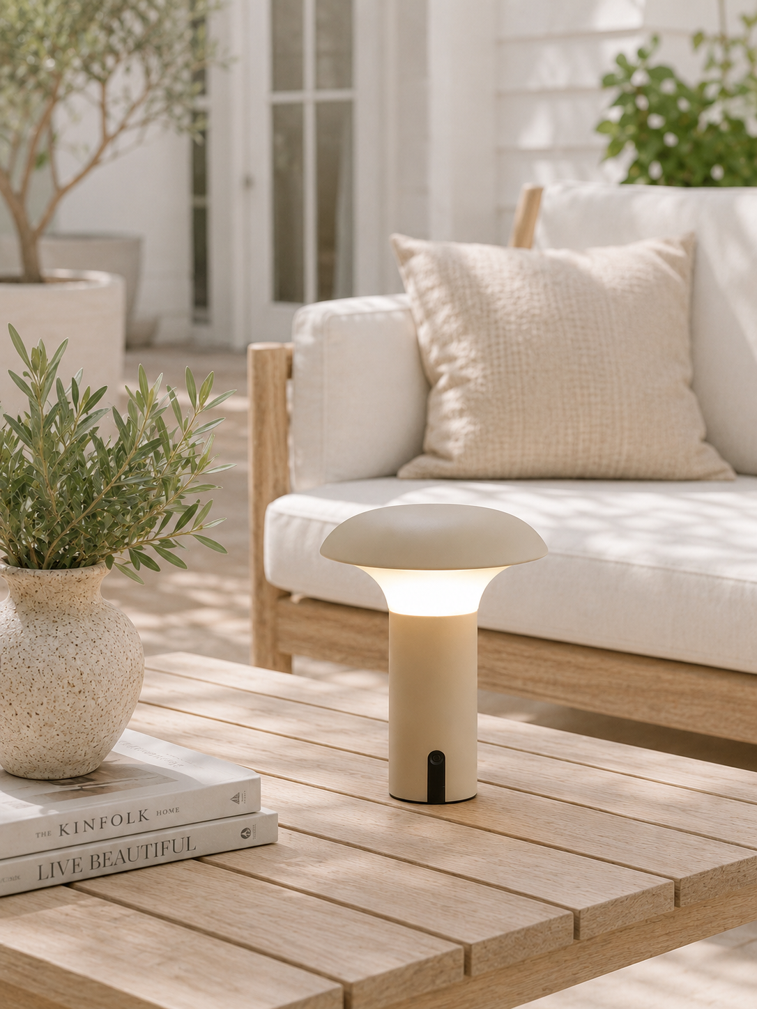 Oplaadbare lamp voor binnen en buiten
