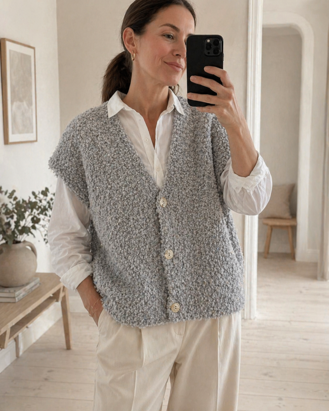Vest met korte mouwen - Grijs