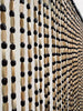 Gordijn met natuurkleurige houten kralen - Bruin 90x200cm