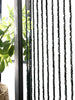 Gordijn van zwarte houten kralen - 90x200cm