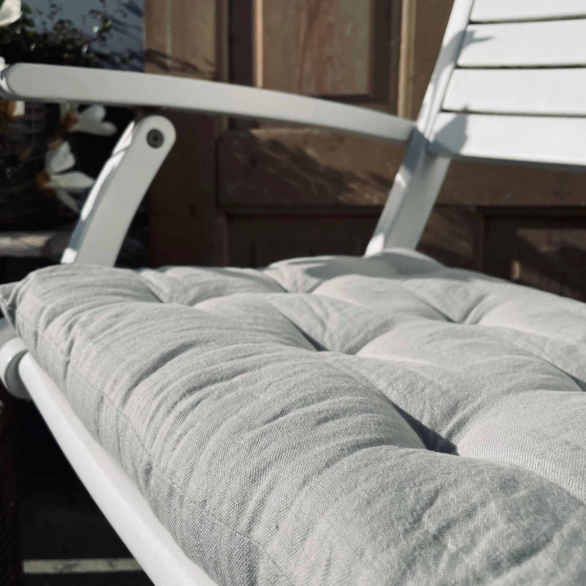 Futon hynde i hør – Lys stone - VIAMAJA.DK