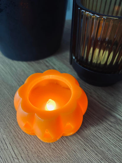 Græskar med led lys - VIAMAJA.DK