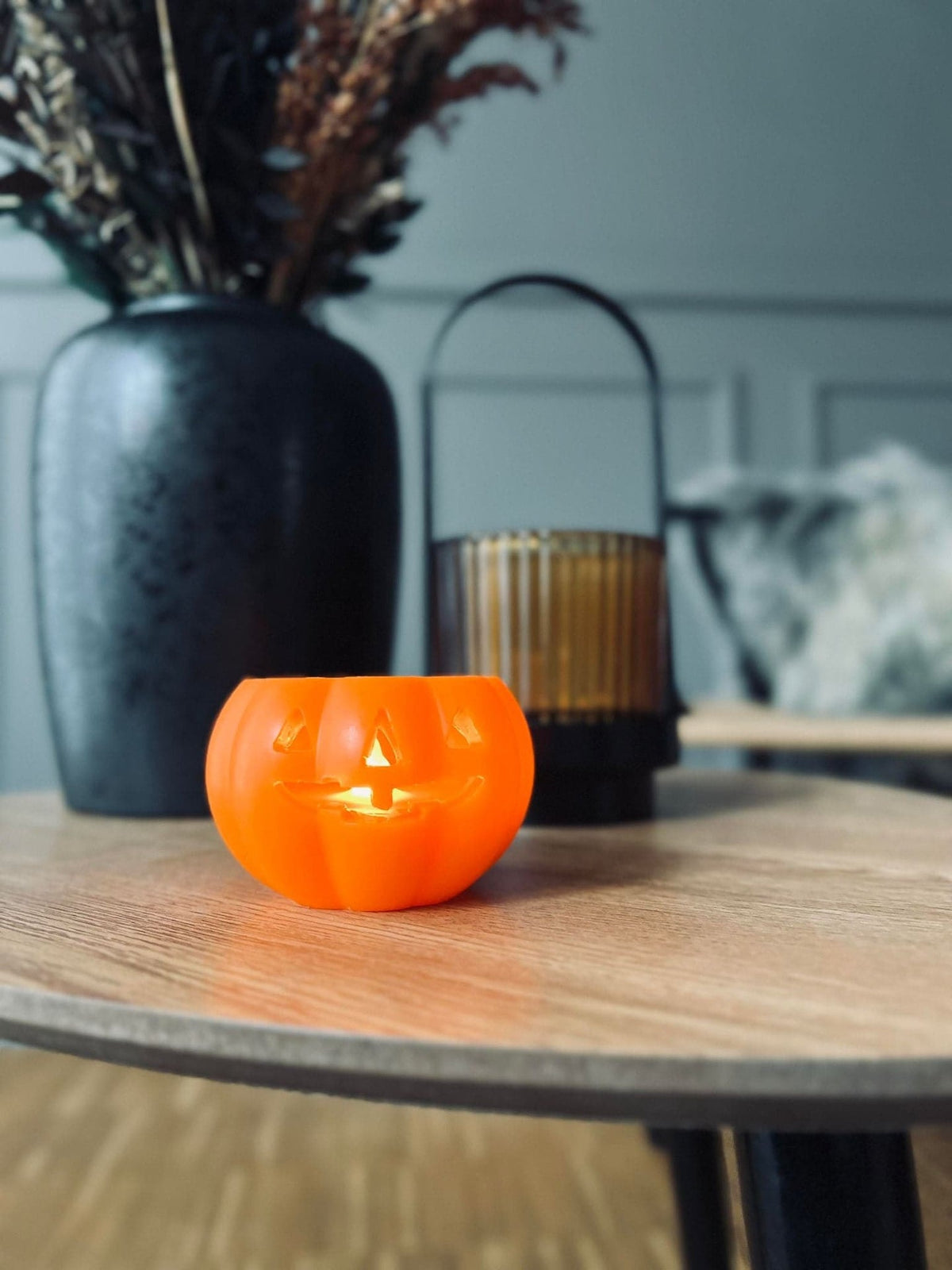 Græskar med led lys - VIAMAJA.DK