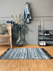Vloerkleed van denim en jute - 60x90 cm