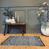 Vloerkleed van gevlochten leer – 60x90cm