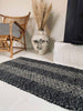 Vloerkleed van gevlochten leer – 60x90cm