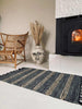Vloerkleed van gevlochten leer – 60x90cm