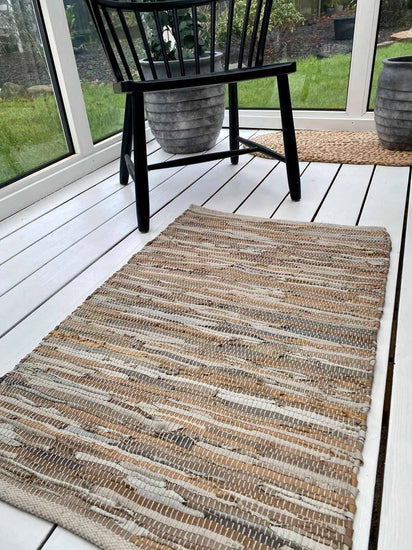 Gulvtæppe i skind – Natur 60x90 - VIAMAJA.DK