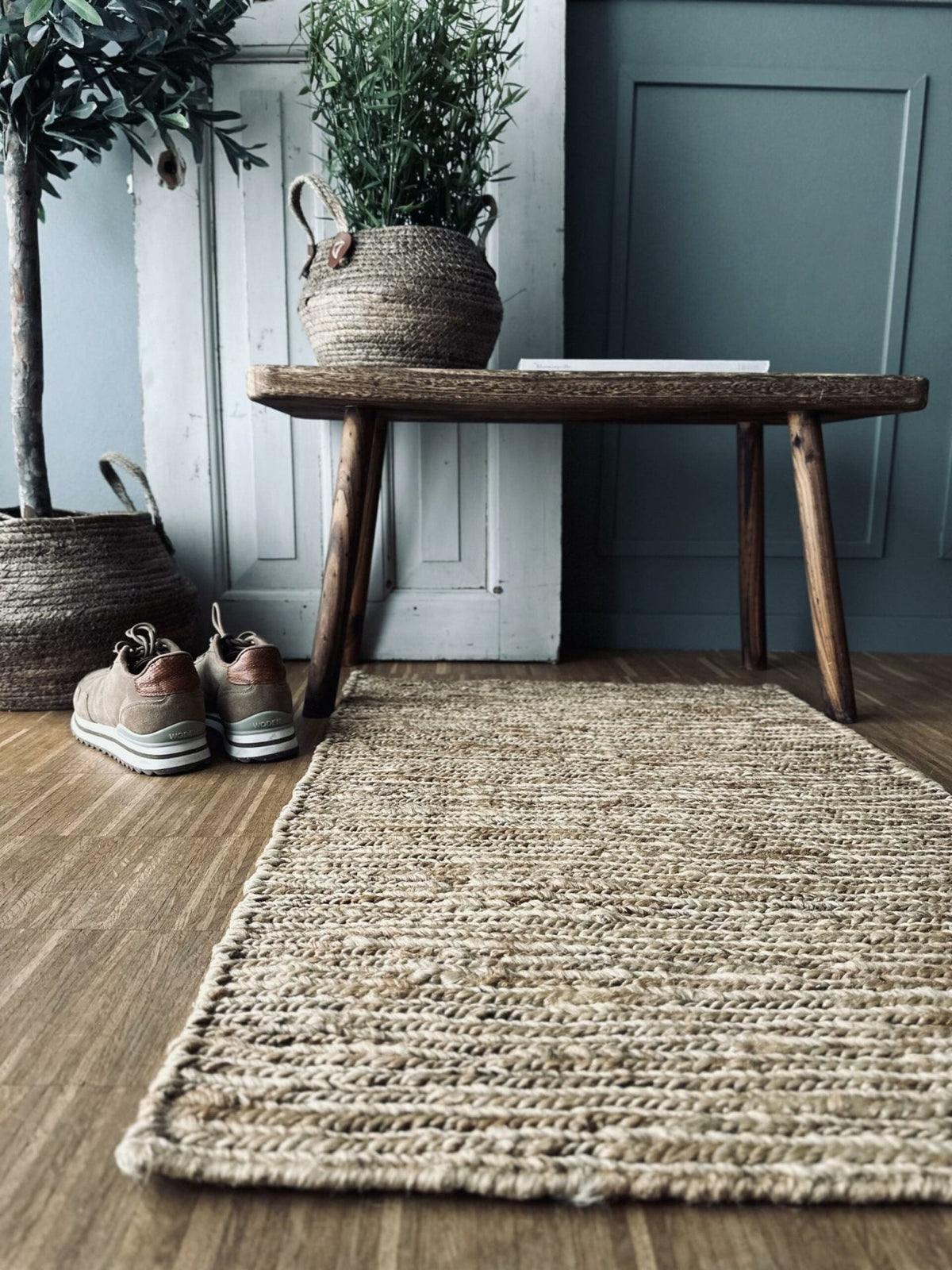 Gulvtæppe i Sumak jute - 60x90 cm - VIAMAJA.DK