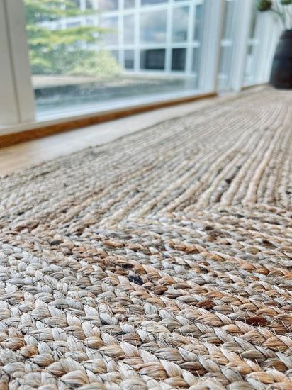 Gulvtæppe jute – 70x200 cm - VIAMAJA.DK