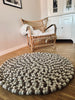 Vloerkleed m. Dots – Natuurmix m. Grijs 90 cm