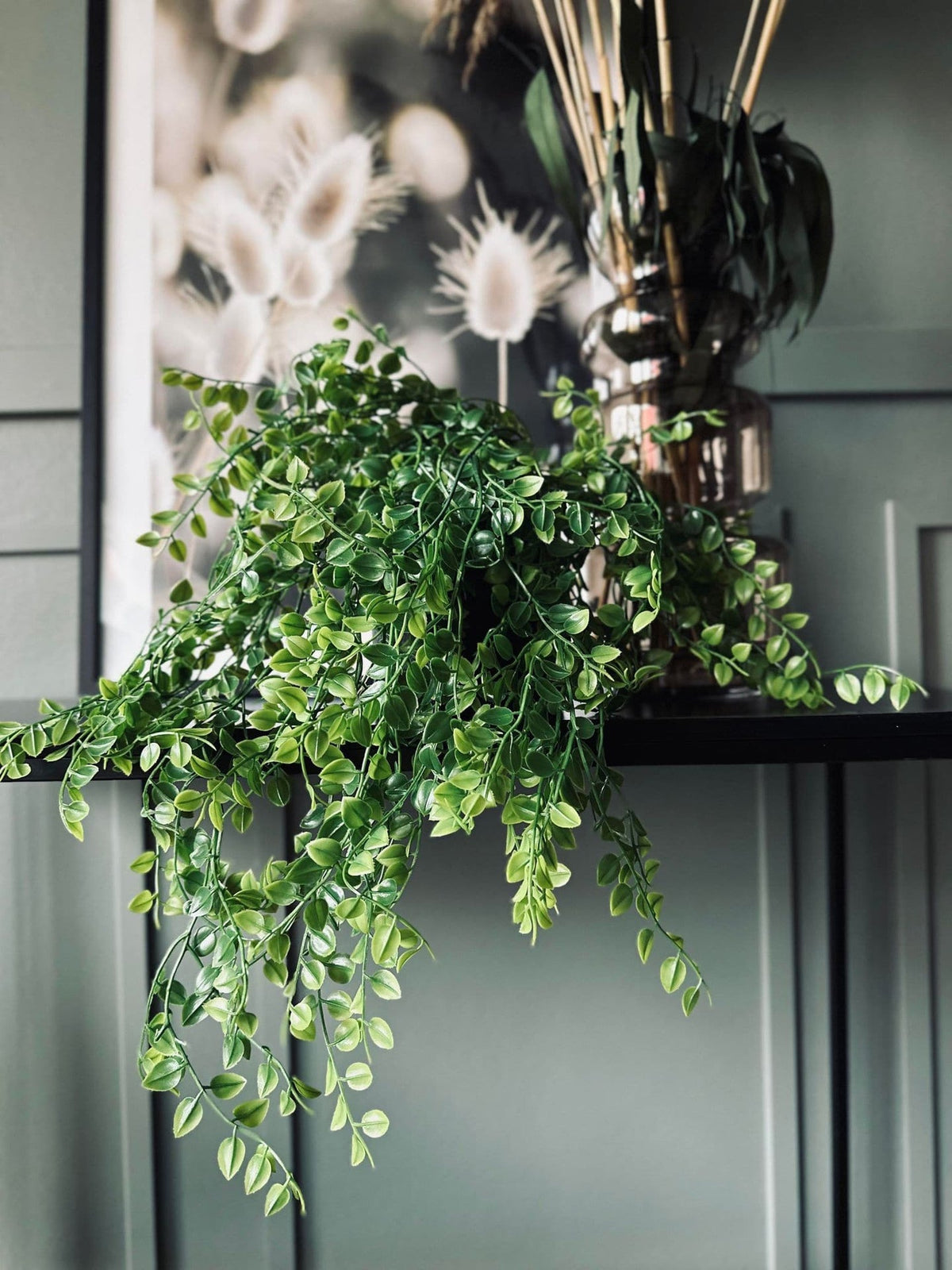 Decoratieve hangplant - Groen