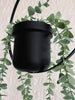 Hangpot Ring in zwart metaal