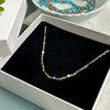 Ketting Hollie blue 18k verguld – Waterbestendig