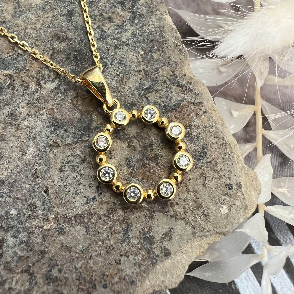 Halskæde Naja Sterling Silver 18k forgyldt - VIAMAJA.DK