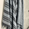 Hamamhanddoek – Blauw / patroon – 90×180