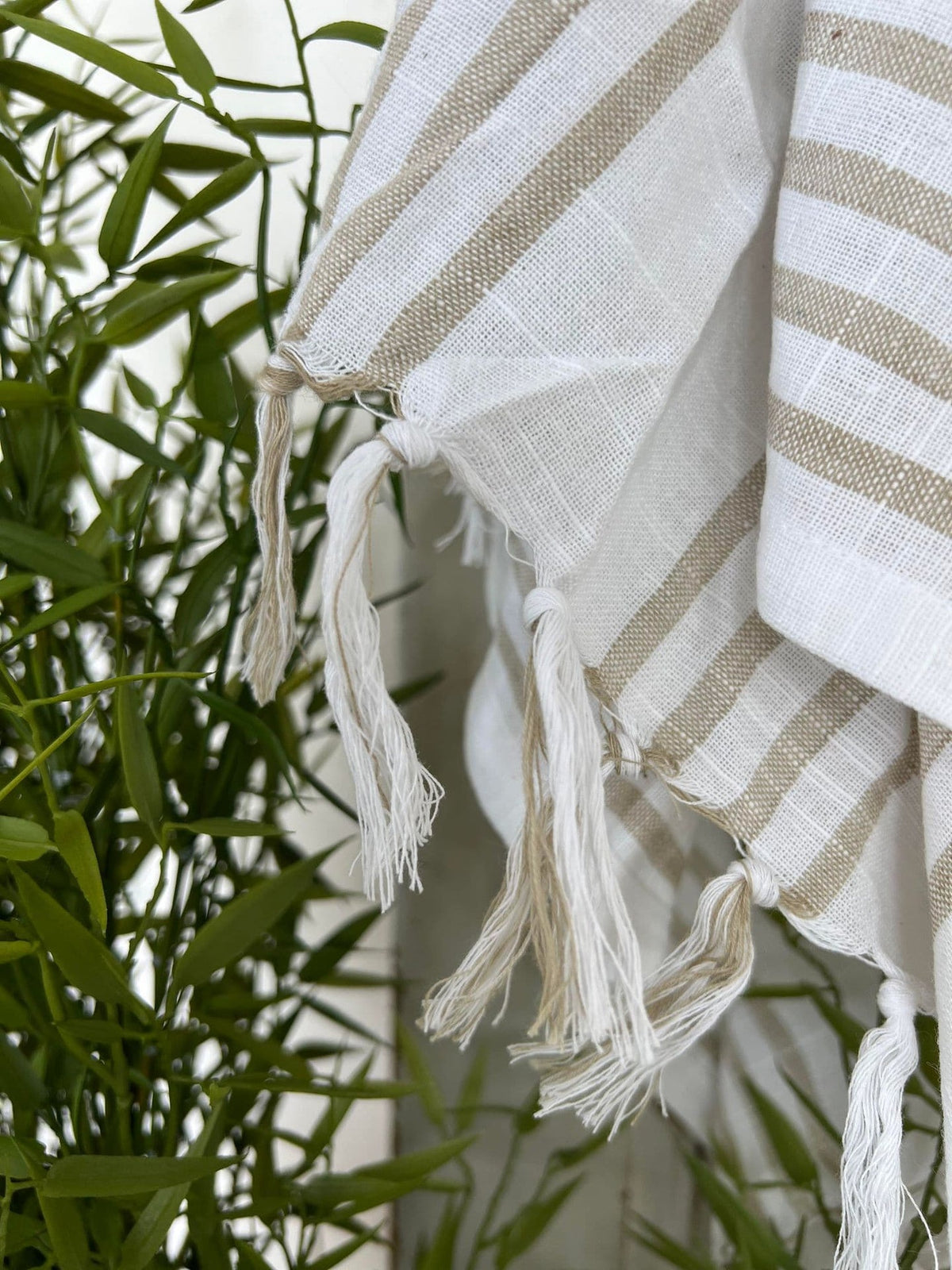 Hammam håndklæde - COTTON Beige Økotex - VIAMAJA.DK