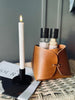Handgemaakte mand - Cognac 15x15x15 cm
