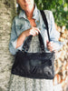Handtas/crossbody VICTORIA in zacht leer