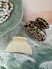 Haarclipjes Crème / Leopard – Set van 2 stuks