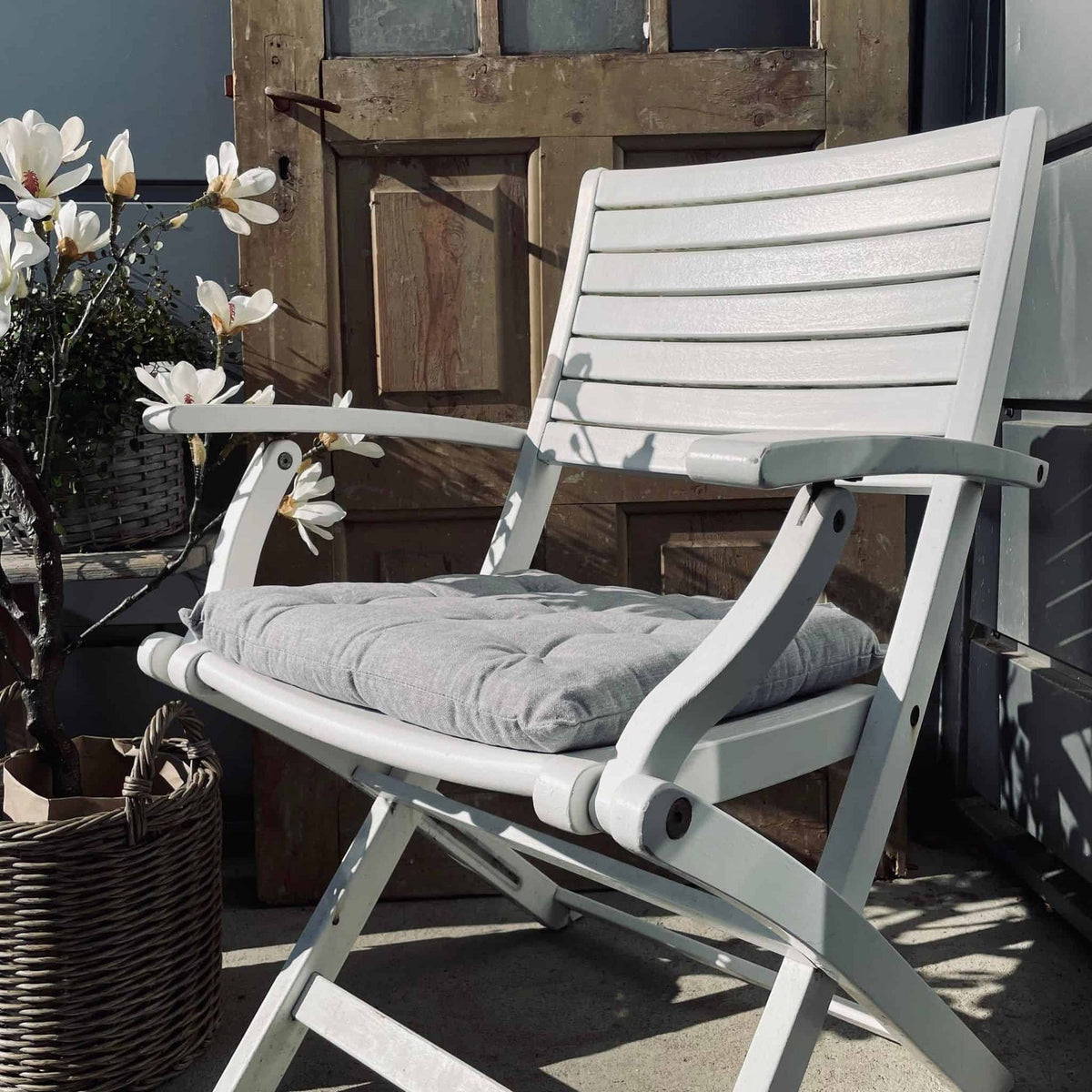 Havehynde futon – Grå 40×40 - VIAMAJA.DK