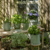 Tuinpotten zink - set van 3 stuks
