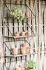 Plank - Hout en zwart metaal