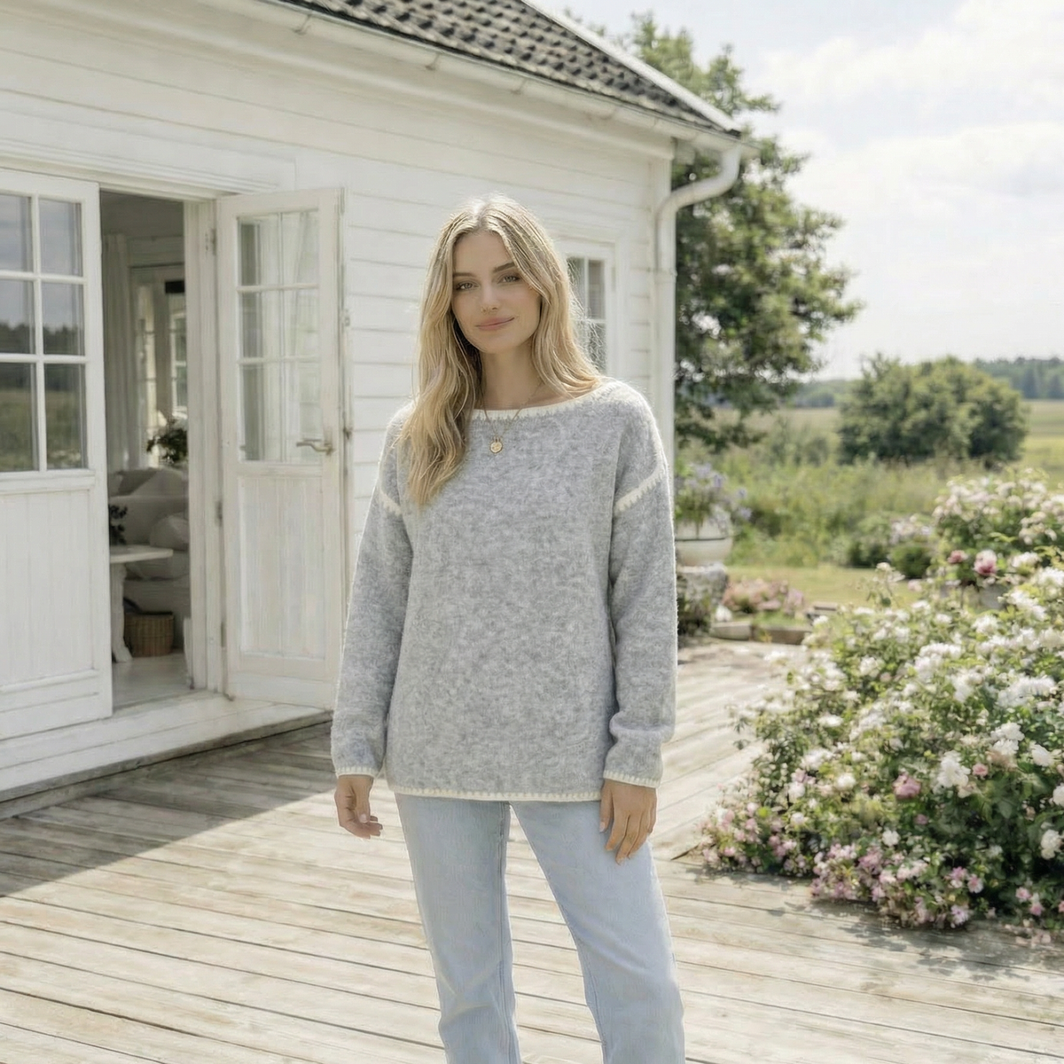 Trui Linette grey