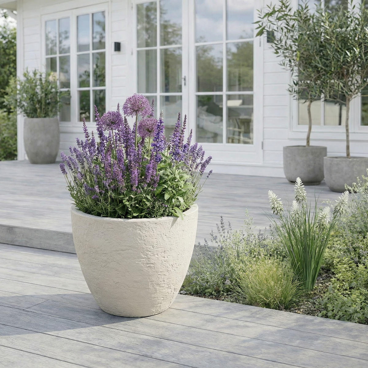 Pot Terra - Betonlook