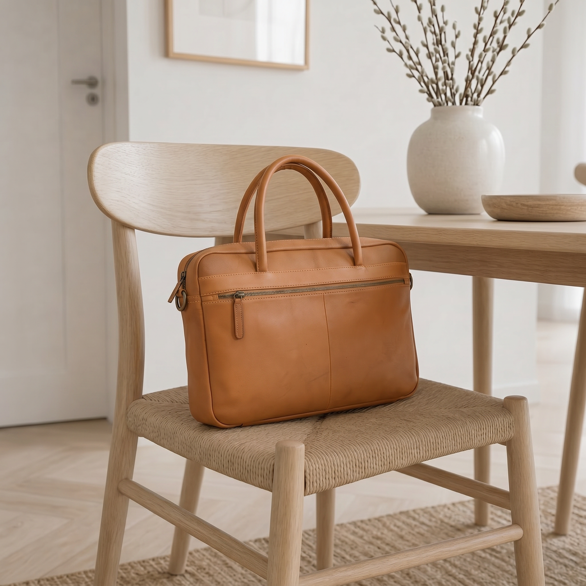 Laptoptas - Faust cognac