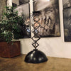 Industriële schaarlamp in zwart metaal