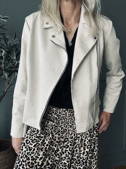 Jakke Lys Beige - VIAMAJA.DK