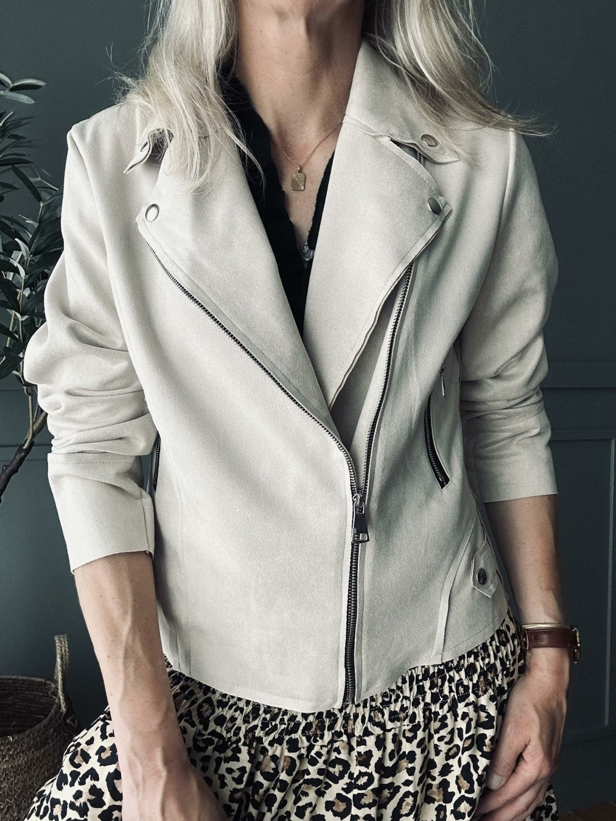 Jakke Lys Beige - VIAMAJA.DK