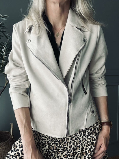 Jakke Lys Beige - VIAMAJA.DK