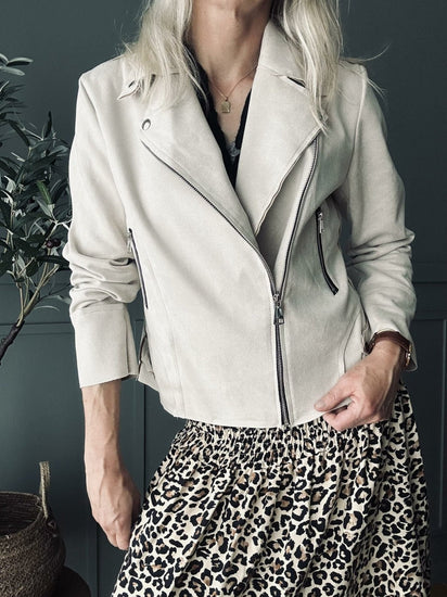 Jakke Lys Beige - VIAMAJA.DK