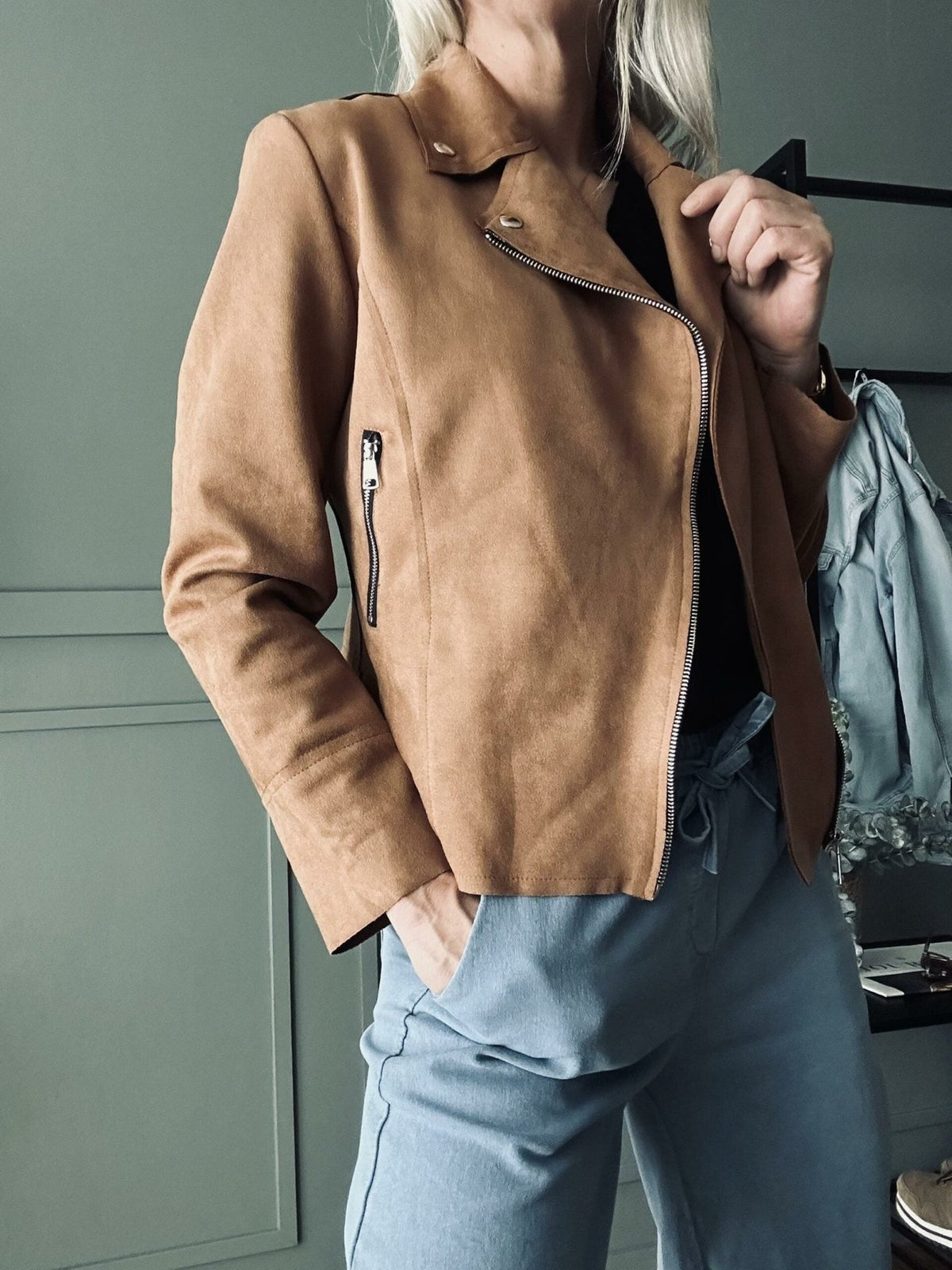 Jakke Lys Camel - VIAMAJA.DK