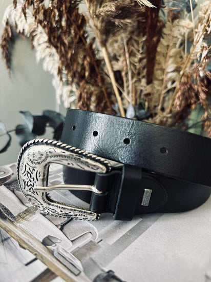 Jeans bælte – Black - VIAMAJA.DK