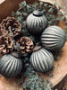 Kerstballen 4 stuks Handgeblazen glas - Antiek