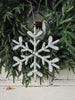 Kersthanger 15cm Sneeuwvlok White mix